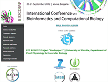 Tablet Screenshot of biocomp.bio.uni-plovdiv.bg